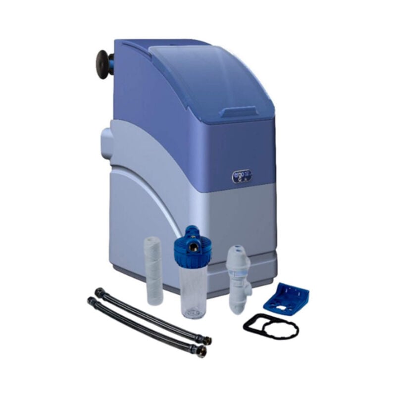 Orion - Adoucisseur d'eau compact 8L sans électricité + kit complet d'installation ergo