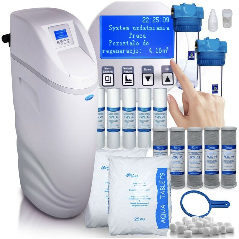 Viva - Adoucisseur d'eau intelligent ro Smart Blue Snow, blanc