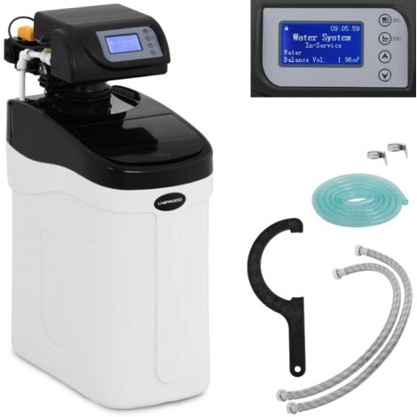Adoucisseur D'eau TOODO 20L Vanne Canature - Pour 1 à 4 Personnes, Monobloc, Blanc