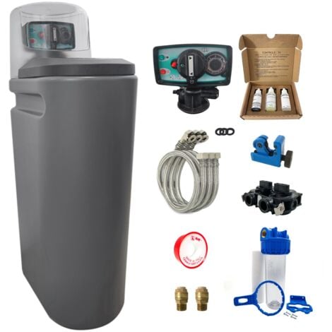 Adoucisseur Eau 25L Fleck 5600 MV Mécanique Volumétrique Complet Avec Accessoires Fabriqué En France