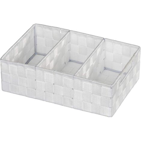 Adria Badezimmer-Organizer – mit Griff, 32 x 10 x 21 cm, Weiß