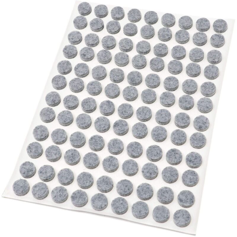 Adsamm® / 108 x feltrini autoadesivi/Grigio/ø 10