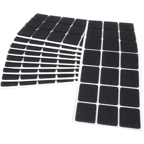 Adsamm® / 210 x feltrini autoadesivi/Nero / 30x30 mm/Quadrato/piedini per mobili in feltro da 3.5 mm di spessore/pad protettivi per arredi