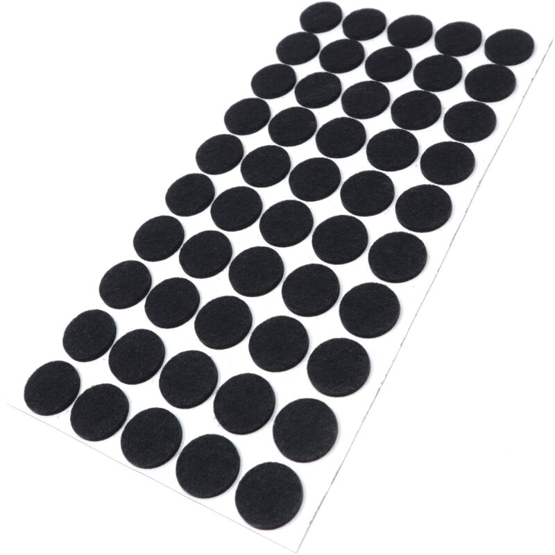 Adsamm® / 50 x feltrini autoadesivi/Nero/ø 22