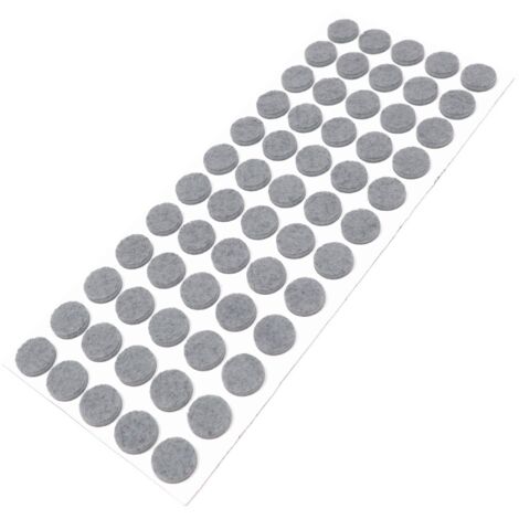 Adsamm® / 60 x feltrini autoadesivi/Grigio/ø 14 mm/Rotondo/piedini per mobili in feltro da 3.5 mm di spessore/pad protettivi per arredi