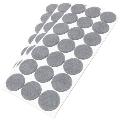 Adsamm® / 63 x feltrini autoadesivi/Grigio/ø 30 mm/Rotondo/piedini per mobili in feltro da 3.5 mm di spessore/pad protettivi per arredi