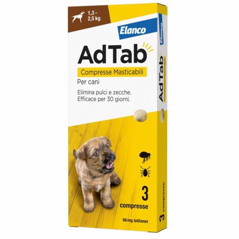 ADTAB COMPRESSE MASTICABILI P/CANI 1,3 - 2,5 KG