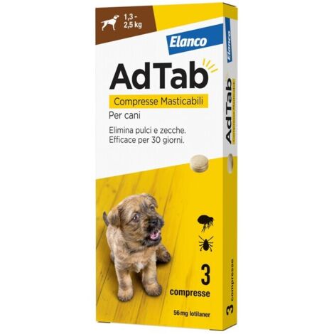 ADTAB COMPRESSE MASTICABILI P/CANI 1,3 - 2,5 KG
