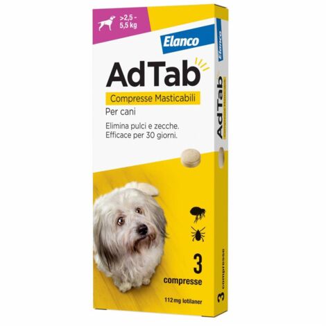 ADTAB COMPRESSE MASTICABILI P/CANI 2,5 - 5,5 KG
