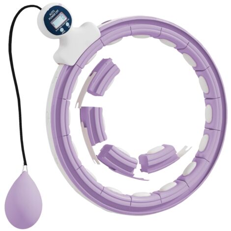 Adulte intelligent Hula Hoop avec compteur de billes de poids 16 nœuds (76-113 cm) violet