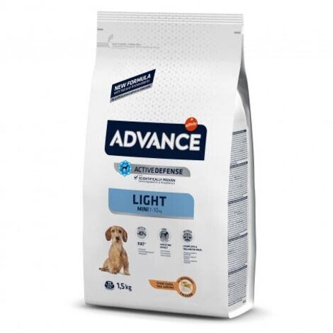 Advance Adult Mini Light - Comida para Perro Adulto Pequeño (10 Kg)