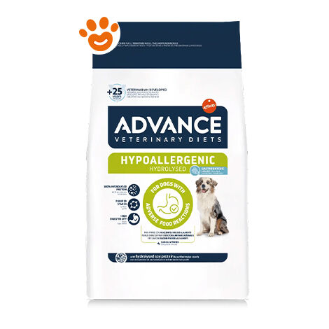 Advance Dog Adult Veterinary Diets Hypoallergenic Hydrolised  - Advance Dog Adult Veterinary Diets Hypoallergenic Hydrolised - Sacco Da 2,5 Kg
