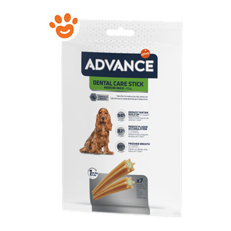 Advance Dog Snack Dental Care Stick Medium Maxi  - Advance Dog Snack Dental Care Stick Medium Maxi - Confezione da 180 gr
