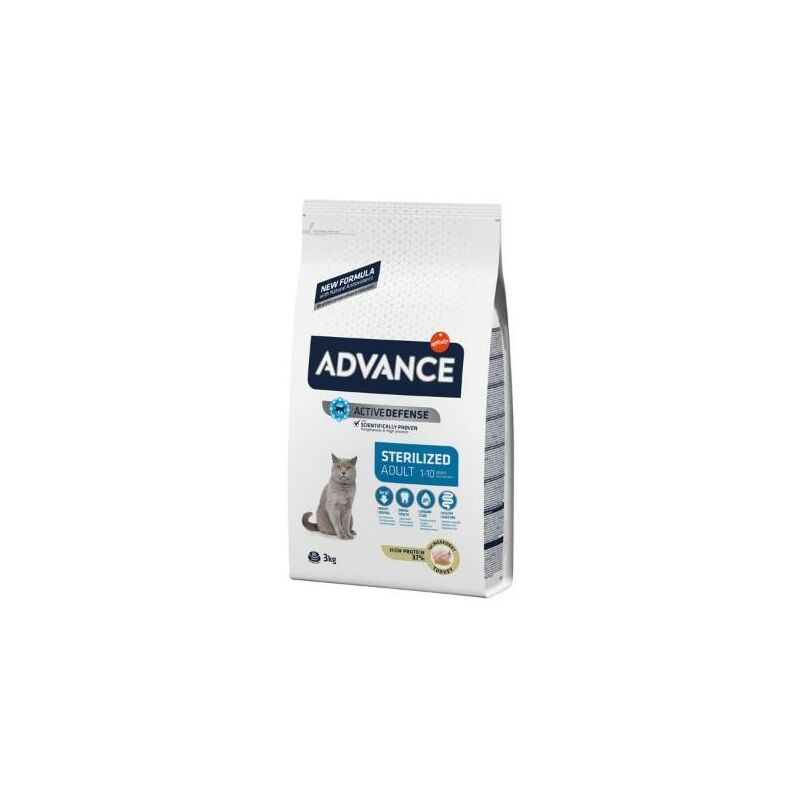 

Feline Adult Sterilized Pavo 3Kg Gatos esterilizados - Advance