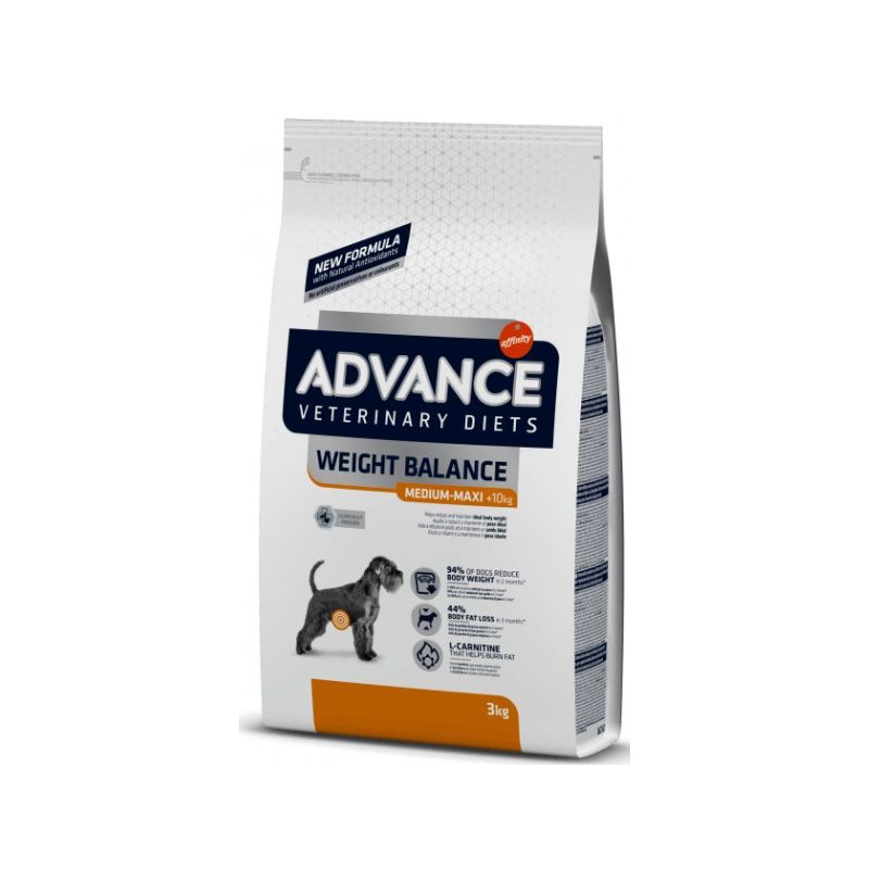 Advance Veterinary Diets Weight Balance Affinity Medium/Maxi per Cani da 3 kg