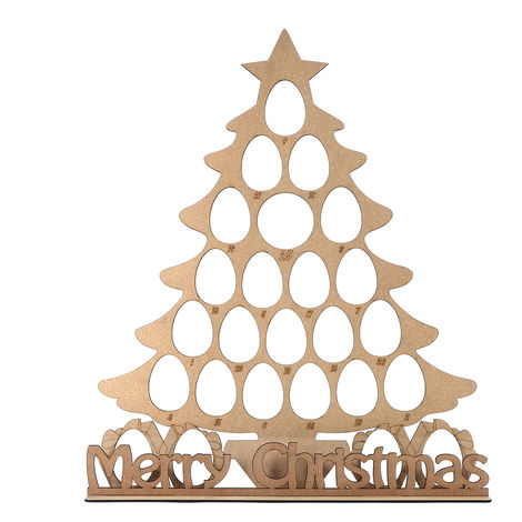Advent Calendar Christmas Tree Christmas Pr 24 Oval Chocolates Stand Holder Decor 58x50cm
