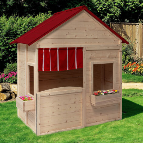 ADVENTURE casa de juegos de madera para niños, casa de juegos de exterior