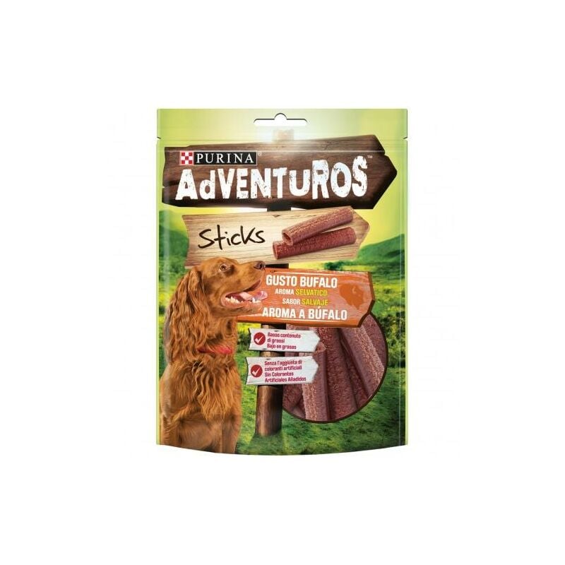 

Snack perro STICKS Bufalo 120g - Adventuros