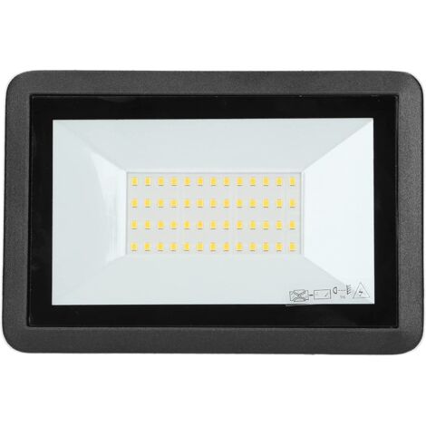 Adviti FARO LED Focos Led Exterior 4000lm IP65 4000K Aluminio + Cristal (50, watts)