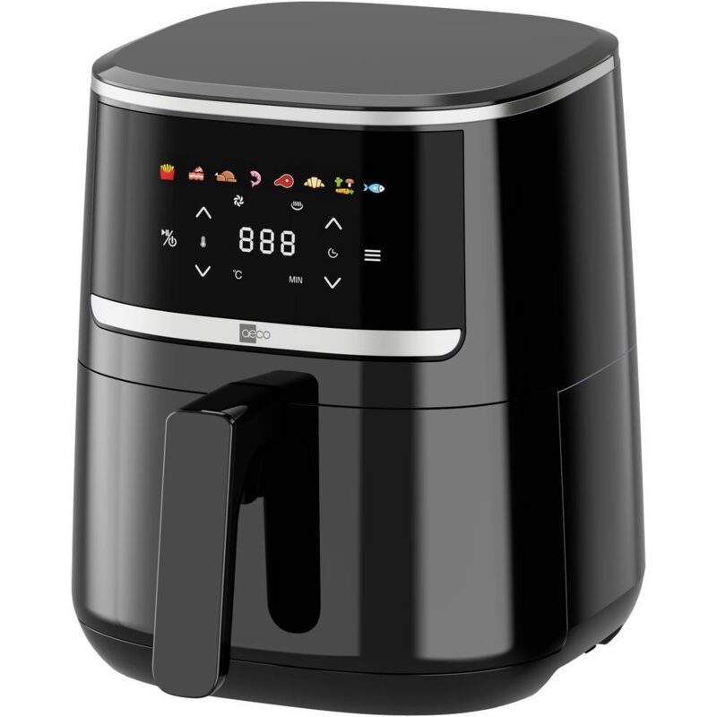 N.a. - aeco compact Friteuse à air chaud 4.3 l 1 500 w fonction minuteur, revêtement anti-adhésif noir