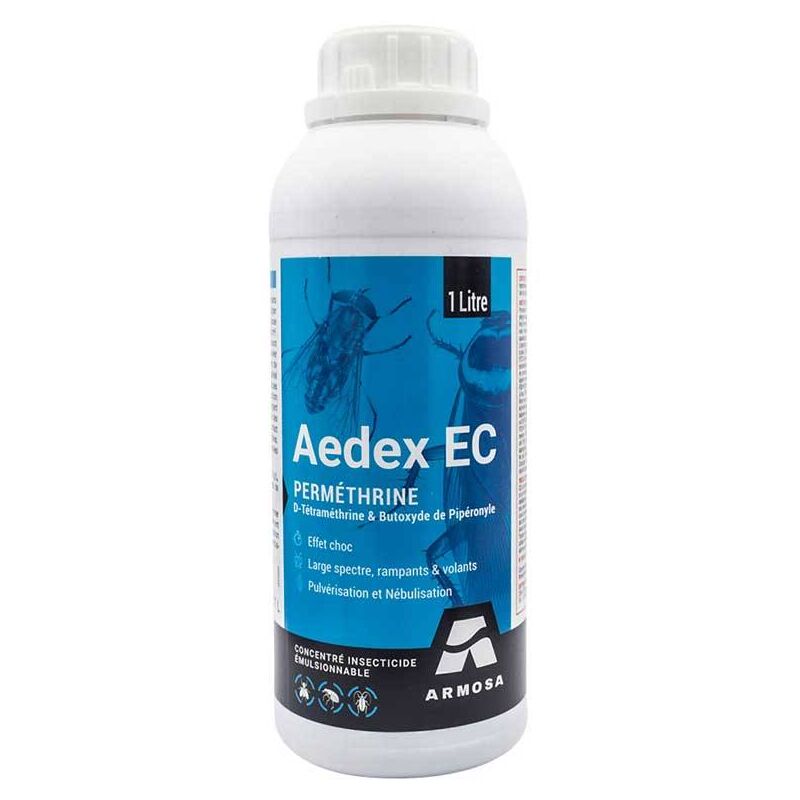 AEDEX EC adulticide à effet choc et rémanent à base de pyréthrinoïdes - 1 litre