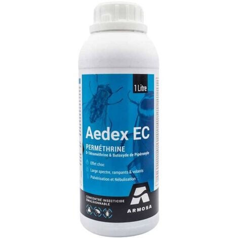 ARMOSA AEDEX EC adulticide à effet choc et rémanent à base de pyréthrinoïdes - 1 litre