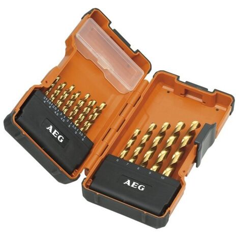 AEG 4932352245 - Set 19 punte HSS-G Titanium Powerset