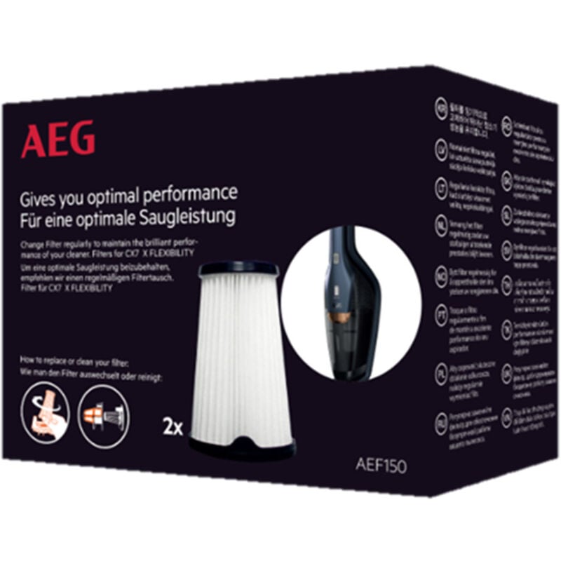 AEG - Pacchetto di 2 filtri AEF150 originali - Aspirapolvere 43562767319599030828