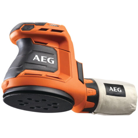AEG Akku-Exzenterschleifer BEX18-125-0 18V Solo-Version inkl. Staubbeutel, Schleifpapier im Karton