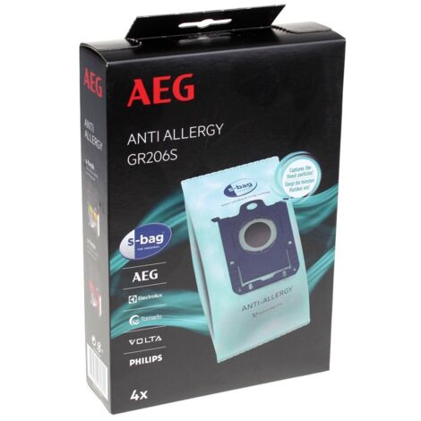 Aeg - bolsa para aspirador - gr206s - anti-allergy - 4pz - 9001684761 - 7321423976721