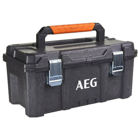 AEG – Caisse de rangement 53,5x28,8x25,4cm – Joint d'étanchéité – Attaches métalliques pour outils – Caisse à outils robuste - AEG21TB
