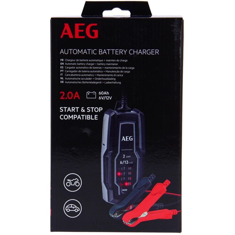 Chargeur de batterie 2A 12V - AEG