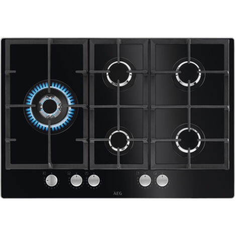 AEG HKB75820NB Nero Da incasso 75 cm Gas 5 Fornello(i)
