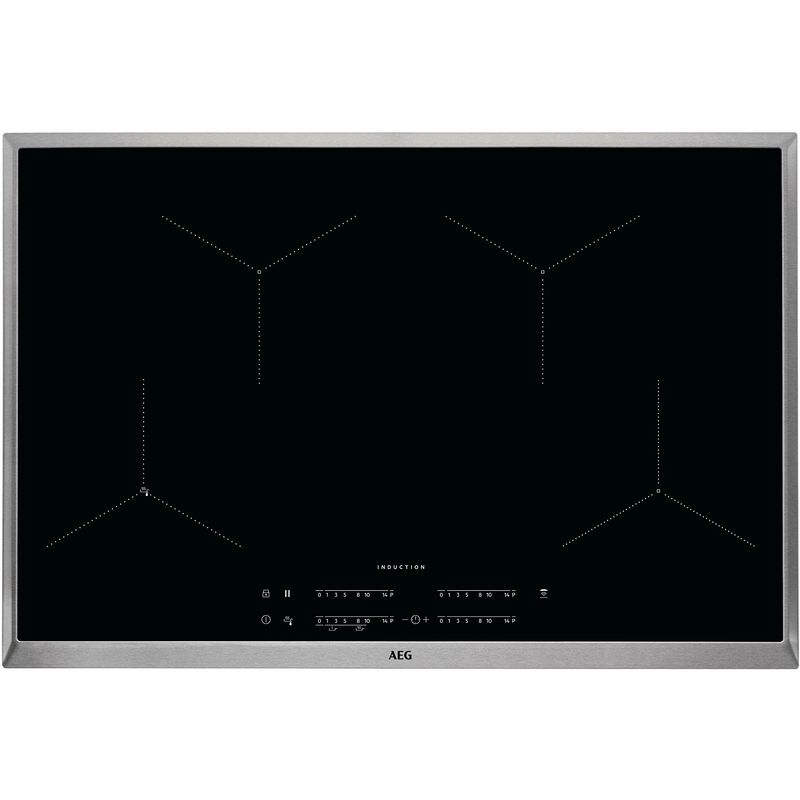 Image of AEG - IAE84431XB Autarkes - Piano cottura con touch screen, riconoscimento della pentola e funzione Hob²Hood, piastra di cottura a induzione, 4 zone