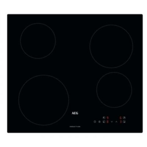 AEG IBK64204CB Piano cottura ad induzione serie 3000 60 cm. Colore del prodotto: Nero, Posizionamento dell'apparecchio: Da incasso, Dimensione della larghezza del piano cottura: 60 cm. Certificazio...