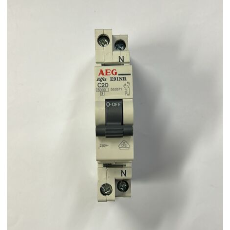AEG - INTERRUTTORI MAGNETOTERMICI ELFA E91NR-C20-230V