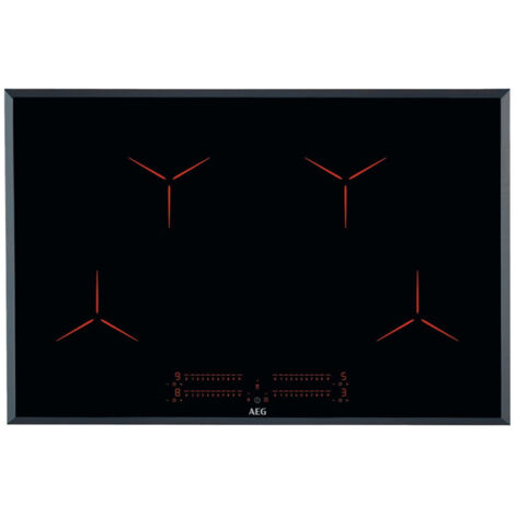AEG IPE84531FB Table de cuisson induction encastrable 78 cm 4 zones 7350 W verre noir