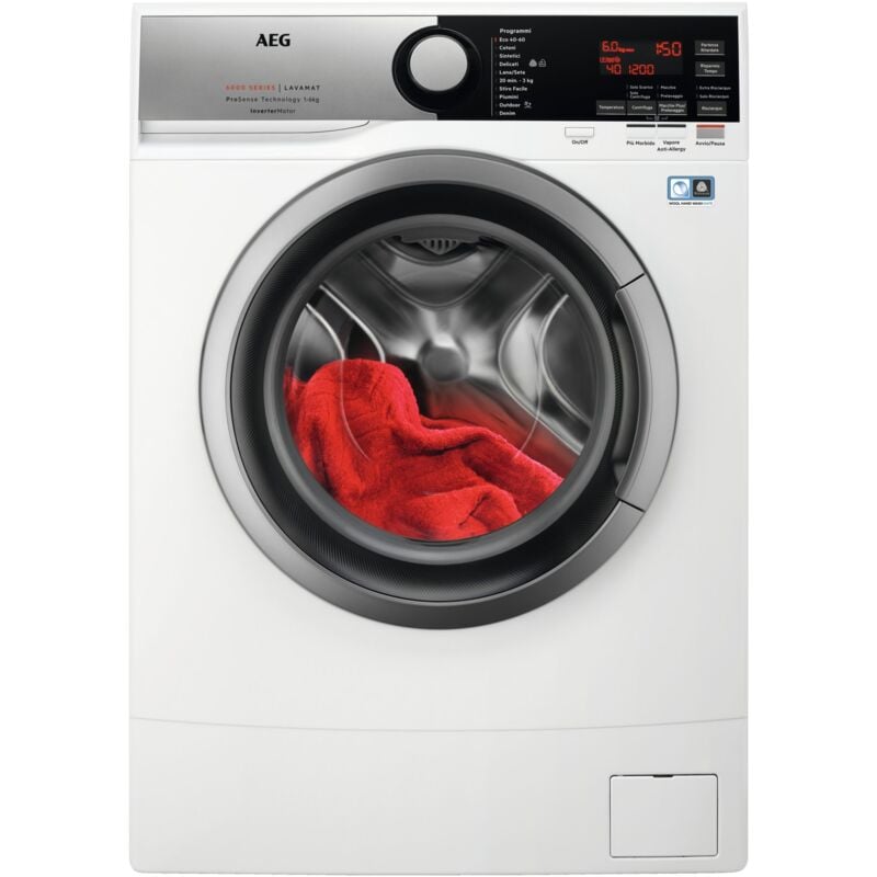 Image of L6SE62S Lavatrice Slim 6 kg 1151 Giri/min Classe c Bianco - AEG