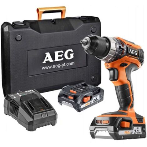 AEG – Marteau perforateur compact 4 modes SDS+ 18V – Avec 2 batteries 2.0Ah – Mécanisme de frappe optimisé pour béton armé – Coffret inclus - BBH 18 C
