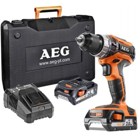 AEG - Marteau perforateur compact 4 modes SDS+ 18V COMBINÉ AVEC MALLETTE + 2 BATTERIE 2A + Chargeur (BBH 18C)
