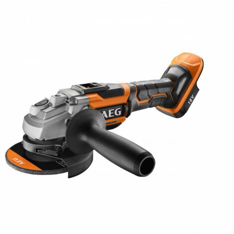 AEG – Meuleuse d'angle 125mm 18V li-ion Brushless – Moteur sans charbon – Vitesse 11000tr/min – Poids 1950g – Capot de protection inclus