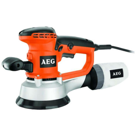 AEG – Ponceuse excentrique 150mm 440W – Variateur électronique – Pour ponçage bois dur – Sac à poussière inclus – Poids léger 2.8kg - EX 150 ED SET