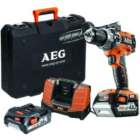 Aeg Powertools Perceuse Percu 18v Brushless 1 X 4ah 1 X 2ah 731812