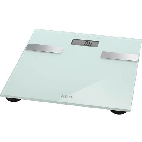 AEG PW 5644 FA Pèse Personne Electronique Balance BMI Graisse Eau Calories Muscle Blanc - Blanc