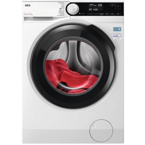 AEG Series 7000 ProSteam lavatrice Caricamento frontale 10 kg 1400 Giri/min Nero, Bianco