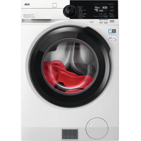 AEG Series 9000 LWR9E106AB lavasciuga Libera installazione Caricamento frontale Bianco B