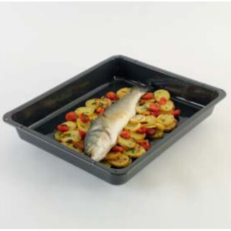 AEG Teglia da Forno Rettangolare Antiaderente Nera 47x39cm per Pesce Lasagna Ortaggi