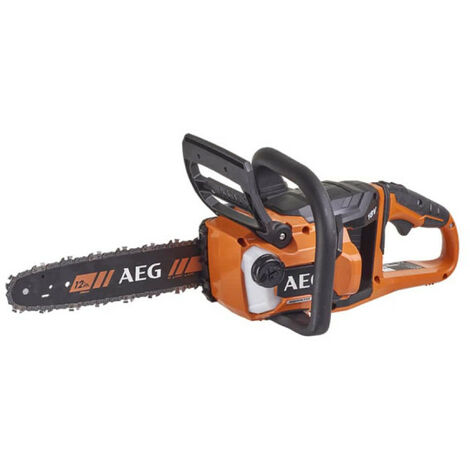 AEG – Tronçonneuse à batterie 30 cm – Moteur Brushless 18V – Vitesse 10 m/s – Poignée anti-vibrations – Pour coupe précise bois dur - ACS18B30-0