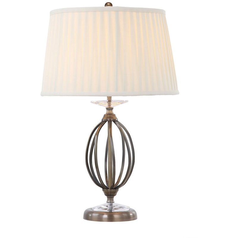 Aegean - 1 Light Table Lamp Aged Brass, E27 - Elstead