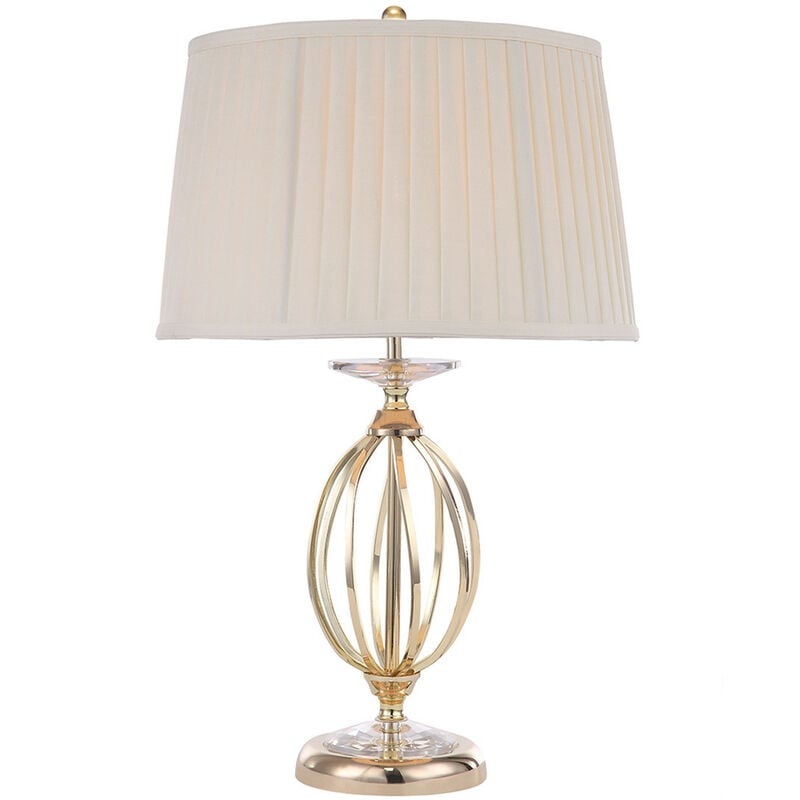 Elstead Aegean - 1 Light Table Lamp Polished Brass, E27